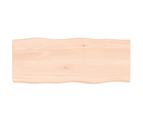 Tablero de mesa madera maciza borde natural 100x40x(2-6) cm