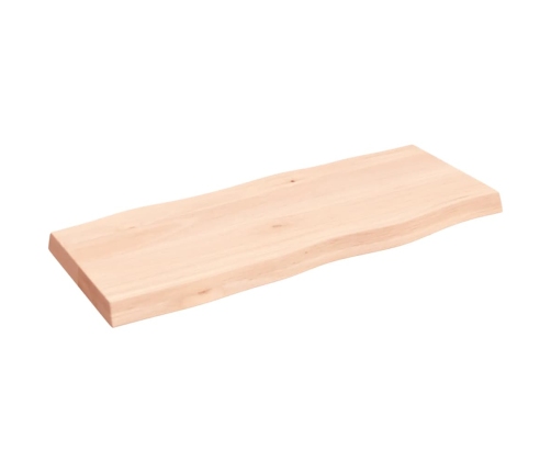 Tablero de mesa madera maciza borde natural 100x40x(2-6) cm