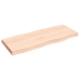 Tablero de mesa madera maciza borde natural 100x40x(2-6) cm