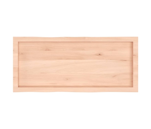 Tablero de mesa madera maciza borde natural 100x40x(2-6) cm