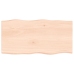 Tablero de mesa madera maciza roble borde natural 100x50x2 cm