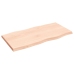 Tablero de mesa madera maciza borde natural 100x50x(2-4) cm