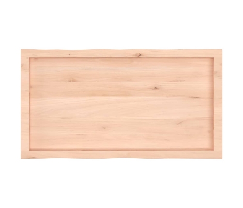 Tablero de mesa madera maciza borde natural 100x50x(2-4) cm