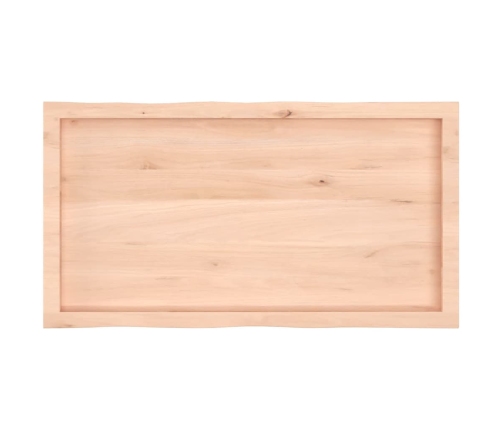 Tablero de mesa madera maciza borde natural 100x50x(2-6) cm