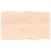 Tablero de mesa madera maciza roble borde natural 100x60x2 cm