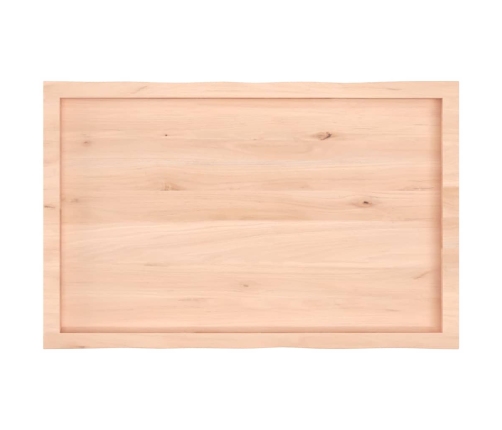 Tablero de mesa madera maciza borde natural 100x60x(2-4) cm