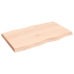 Tablero de mesa madera maciza borde natural 100x60x(2-6) cm