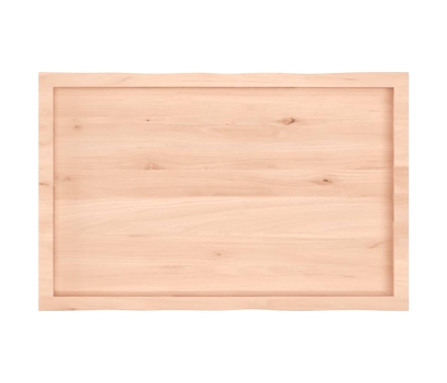 Tablero de mesa madera maciza borde natural 100x60x(2-6) cm