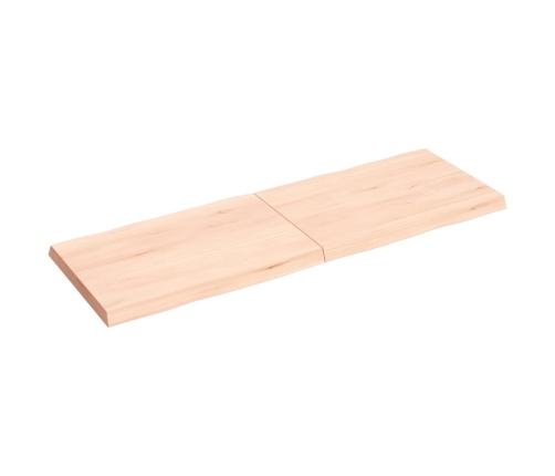 Tablero de mesa madera maciza borde natural 120x40x(2-4) cm