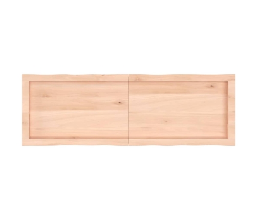 Tablero de mesa madera maciza borde natural 120x40x(2-4) cm