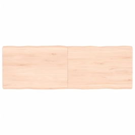 Tablero de mesa madera maciza borde natural 120x40x(2-6) cm