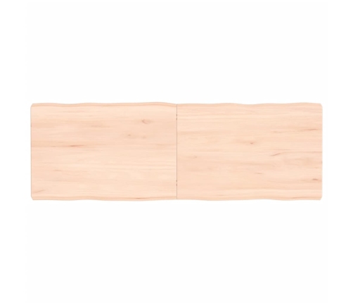 Tablero de mesa madera maciza borde natural 120x40x(2-6) cm