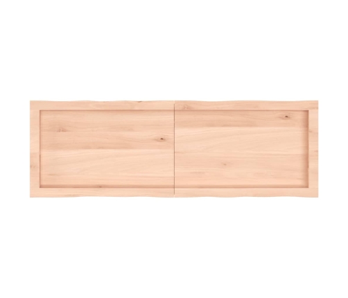 Tablero de mesa madera maciza borde natural 120x40x(2-6) cm