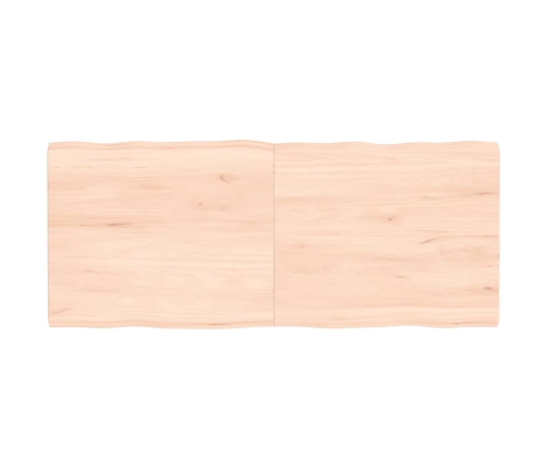 Tablero de mesa madera maciza borde natural 120x50x(2-4) cm