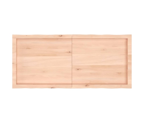 Tablero de mesa madera maciza borde natural 120x50x(2-4) cm