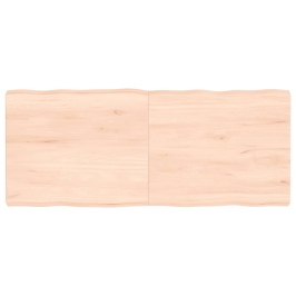 Tablero de mesa madera maciza borde natural 120x50x(2-6) cm