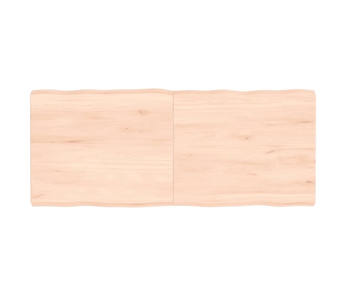 Tablero de mesa madera maciza borde natural 120x50x(2-6) cm