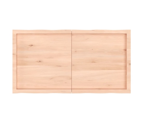 Tablero de mesa madera maciza borde natural 120x60x(2-4) cm