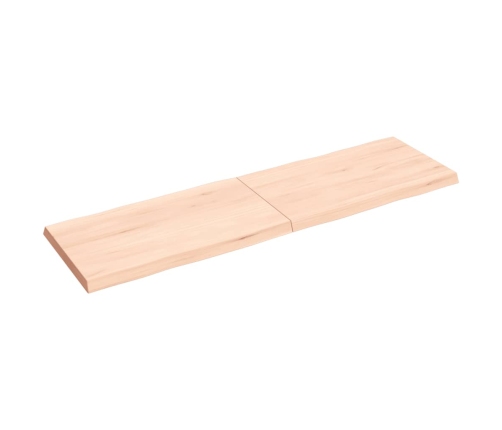 Tablero de mesa madera maciza borde natural 140x40x(2-4) cm