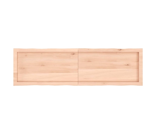 Tablero de mesa madera maciza borde natural 140x40x(2-4) cm