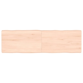 Tablero de mesa madera maciza borde natural 140x40x(2-6) cm