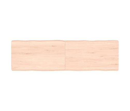 Tablero de mesa madera maciza borde natural 140x40x(2-6) cm