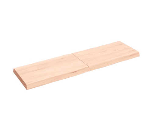 Tablero de mesa madera maciza borde natural 140x40x(2-6) cm