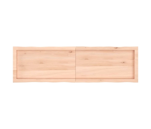 Tablero de mesa madera maciza borde natural 140x40x(2-6) cm