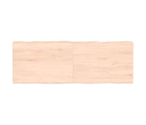 Tablero de mesa madera maciza borde natural 140x50x(2-4) cm