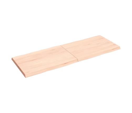 Tablero de mesa madera maciza borde natural 140x50x(2-4) cm