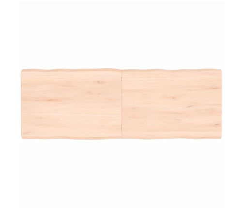 Tablero de mesa madera maciza borde natural 140x50x(2-6) cm