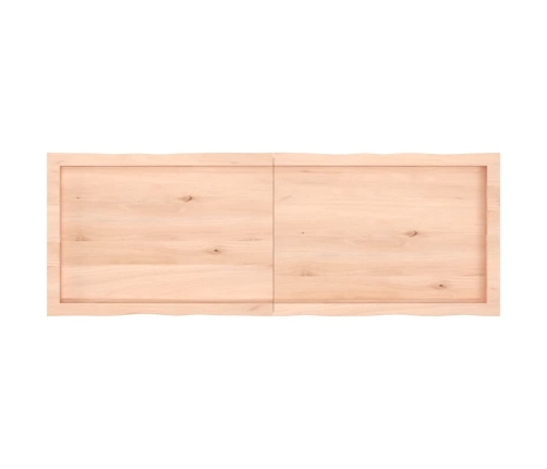 Tablero de mesa madera maciza borde natural 140x50x(2-6) cm