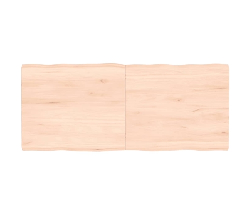 Tablero de mesa madera maciza borde natural 140x60x(2-4) cm