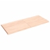 Tablero de mesa madera maciza borde natural 140x60x(2-4) cm