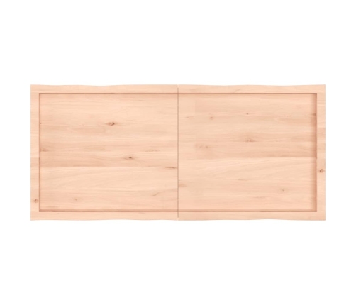 Tablero de mesa madera maciza borde natural 140x60x(2-4) cm