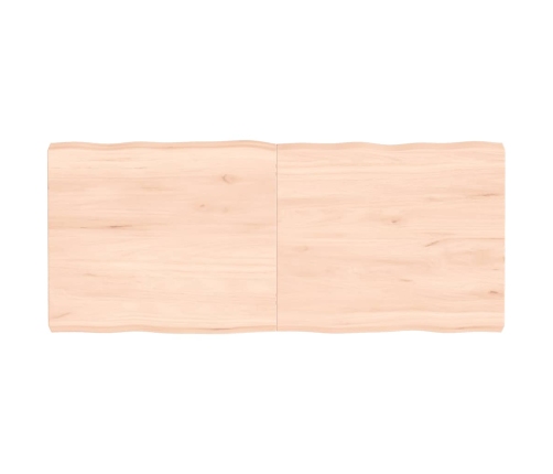 Tablero de mesa madera maciza borde natural 140x60x(2-6) cm