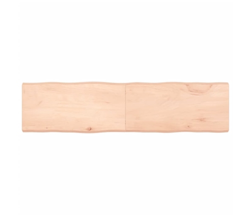 Tablero de mesa madera maciza borde natural 160x40x(2-6) cm