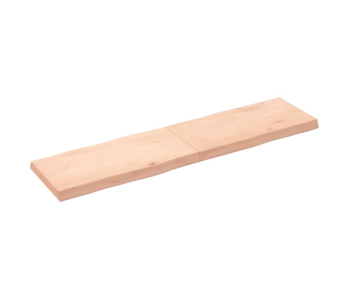 Tablero de mesa madera maciza borde natural 160x40x(2-6) cm