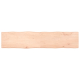 Tablero de mesa madera maciza borde natural 180x40x(2-4) cm