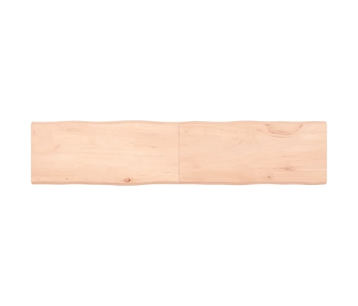 Tablero de mesa madera maciza borde natural 180x40x(2-4) cm