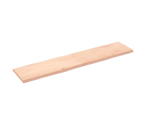 Tablero de mesa madera maciza borde natural 180x40x(2-4) cm