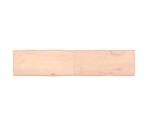 Tablero de mesa madera maciza borde natural 180x40x(2-6) cm