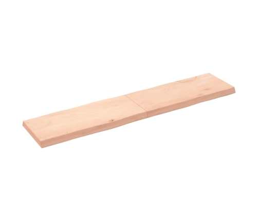 Tablero de mesa madera maciza borde natural 180x40x(2-6) cm