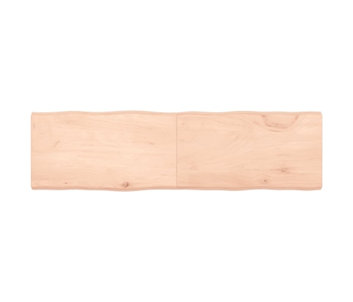 Tablero de mesa madera maciza borde natural 180x50x(2-6) cm