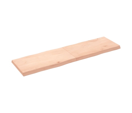 Tablero de mesa madera maciza borde natural 180x50x(2-6) cm