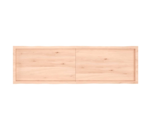 Tablero de mesa madera maciza borde natural 180x50x(2-6) cm