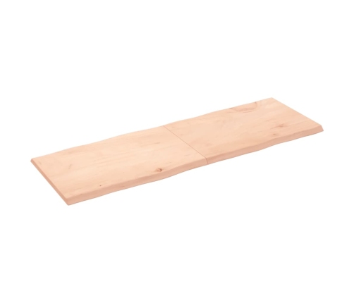 Tablero de mesa madera maciza borde natural 180x60x(2-4) cm