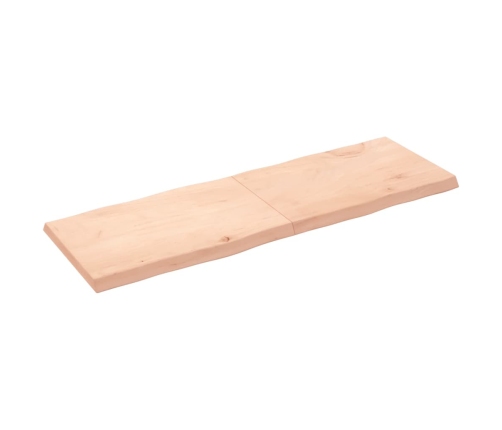 Tablero de mesa madera maciza borde natural 180x60x(2-6) cm