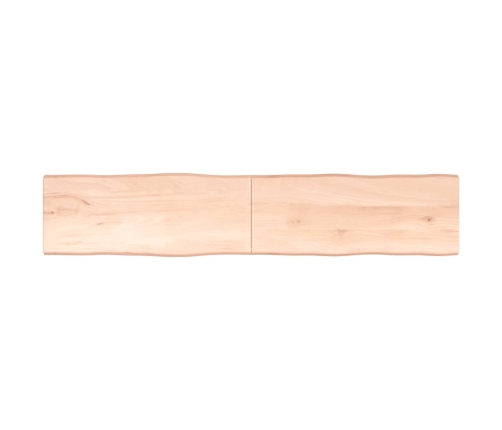 Tablero de mesa madera maciza borde natural 200x40x(2-4) cm