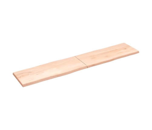 Tablero de mesa madera maciza borde natural 200x40x(2-4) cm